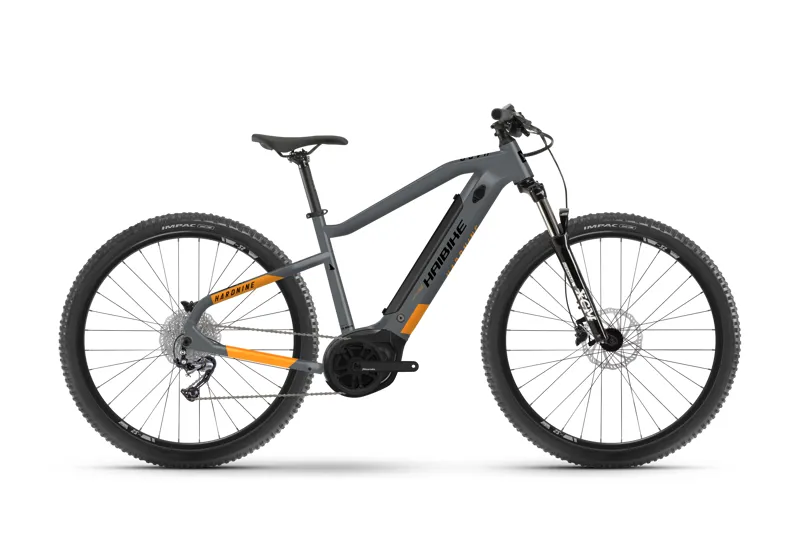 Haibike HardNine 4 400Wh Electric Mountain Bike 2022 in Cool Grey
